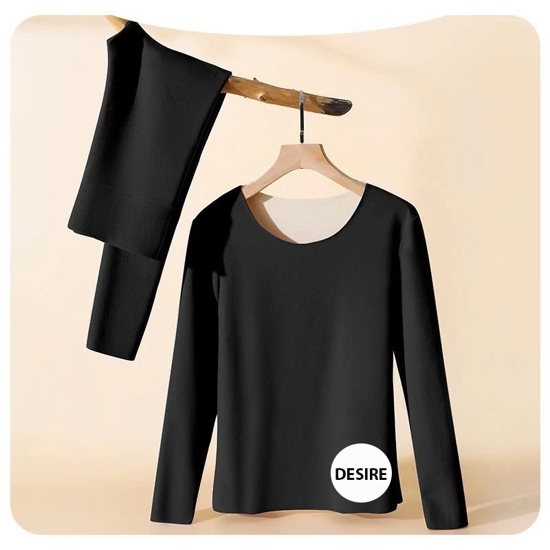 Desire Store, Đồ bộ giữ nhiệt chất Nhung lót sợi nhiệt Derong mềm siêu nhẹ mùa đông ấm áp DGN-9093 image 8 of 13
