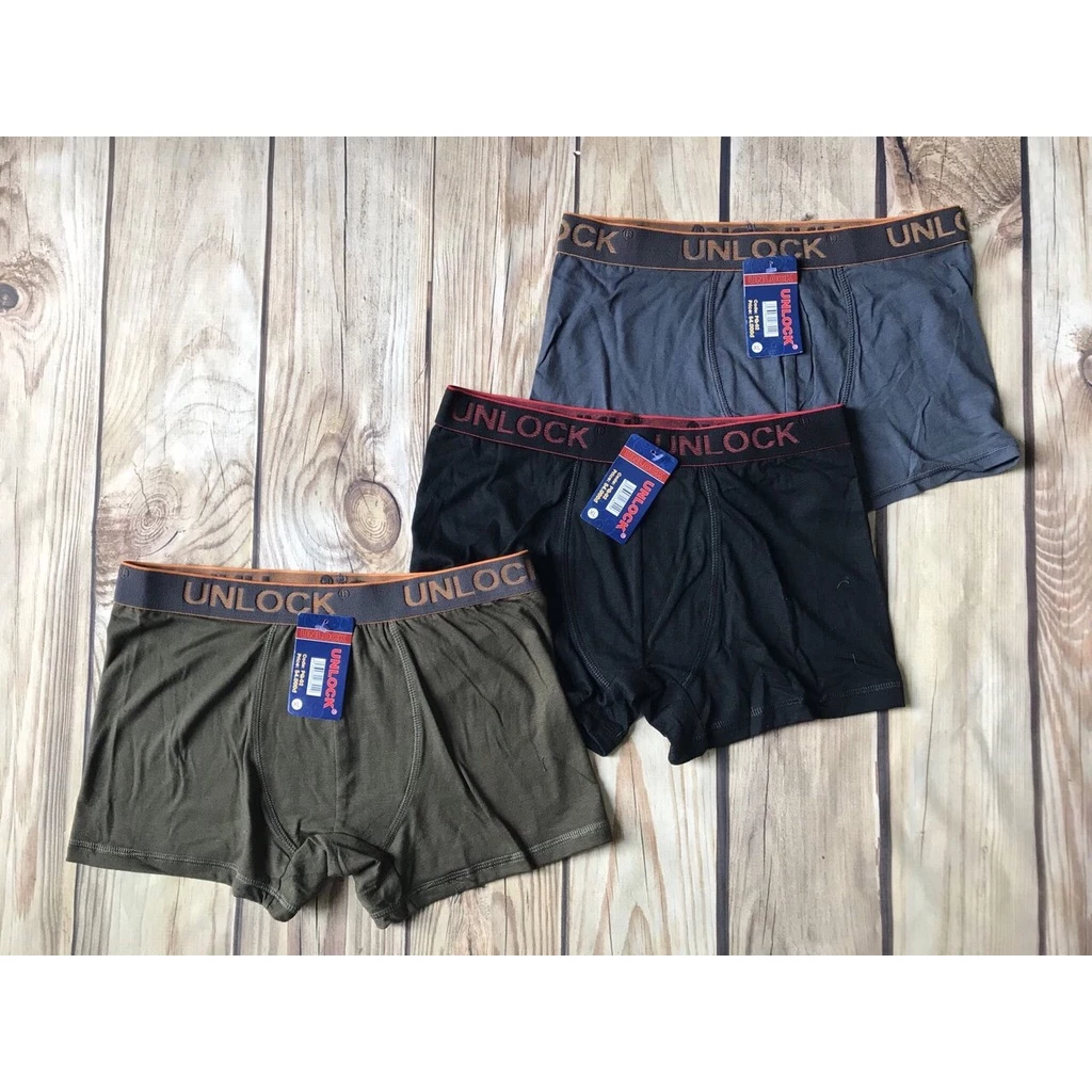 Desire Store, Quần lót đùi nam thun cotton lưng bản to QNN-004 - Xanh Lam, XXL 63-69kg image 10 of 11