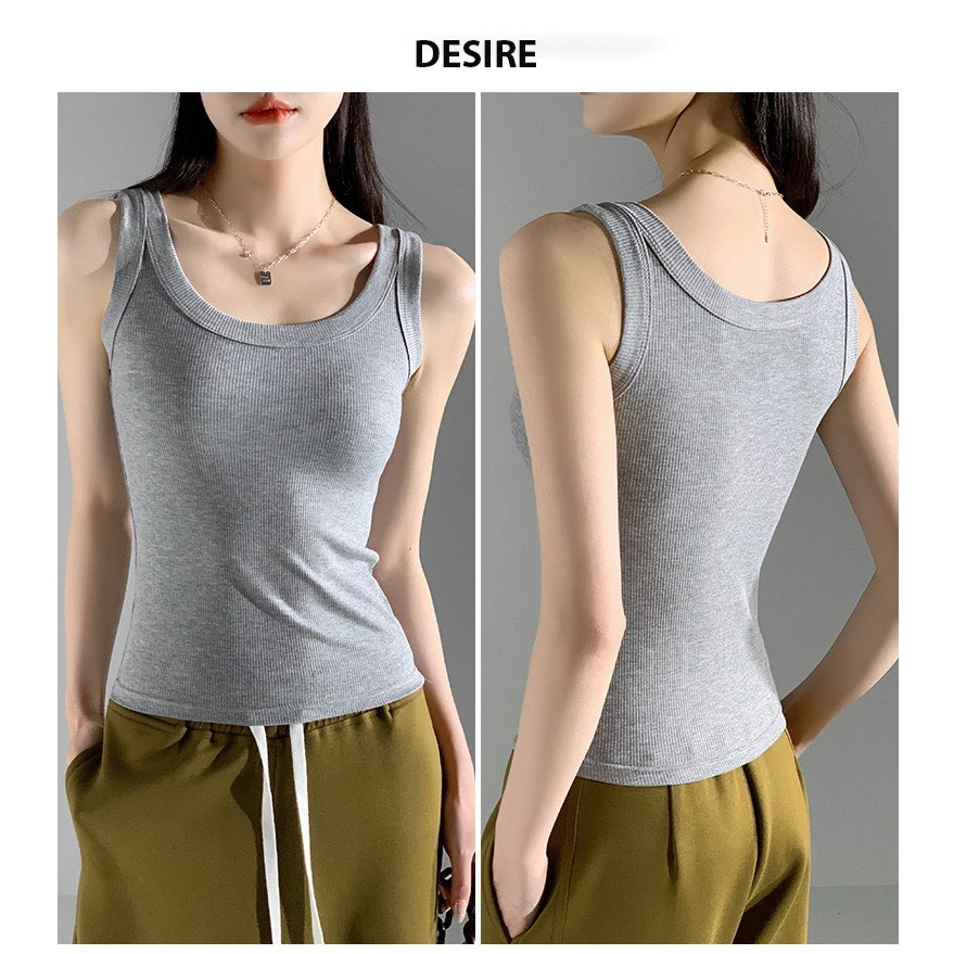 Desire Store, Áo ba lỗ dáng ôm chất thun tăm mềm dày dặn phong cách năng động DESIRE H523 image 6 of 21