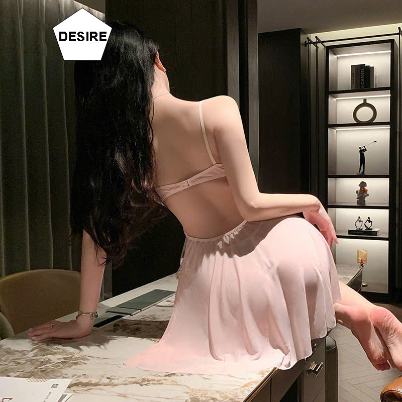 Desire Store, Váy ngủ ren lưới thêu hoa gợi cảm hàng đẹp loại 1 DESIRE VN-7877 image 2 of 8