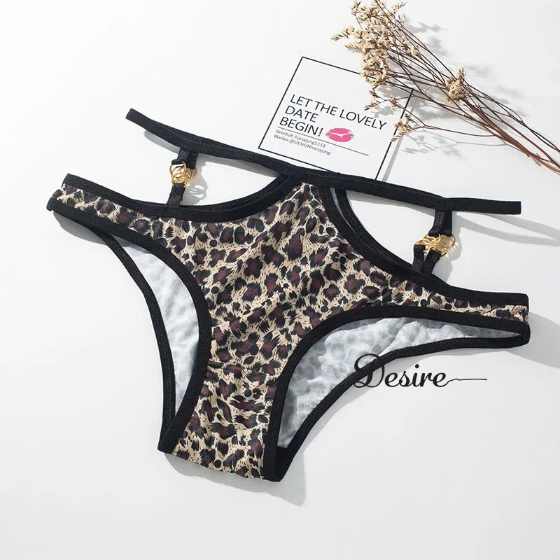 Desire Store, Quần lót vải mềm mại phong cách gợi cảm sexy DESIRE QL-6005 - Da beo, 3 quần image 8 of 10
