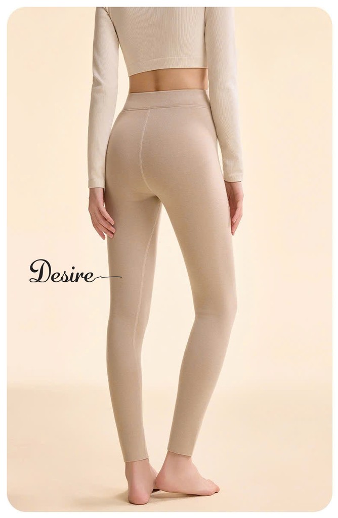 Desire Store, Quần Legging giữ nhiệt Nhung Lyocell ôm body không đường viền siêu nhẹ thích hợp cho mùa thu đông DESIRE GY-086 image 1 of 12