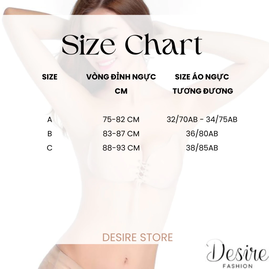 Desire Store, Miếng dán ngực cánh tiên silicon tự dính Áo dán ngực cánh tiên -chuyên dùng mặc áo hở lưng, hở ngực khoét cổ sâu MD-0014 image 7 of 9