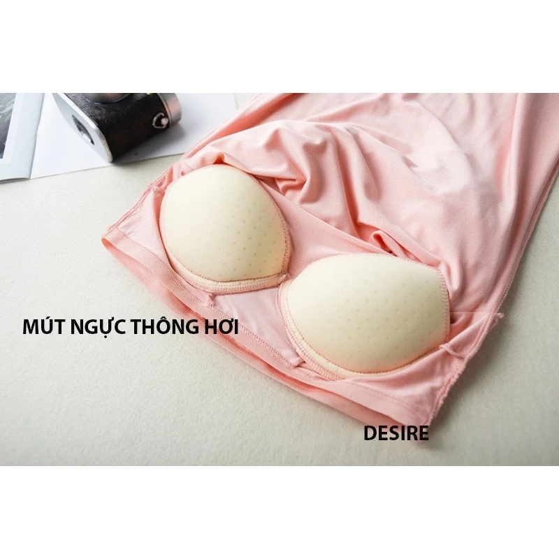 Desire Store, Váy đầm ngắn tay thun Vicose mềm mịn chất 4 chiều có đệm mút ngực DESIRE VNN-0073 image 8 of 12