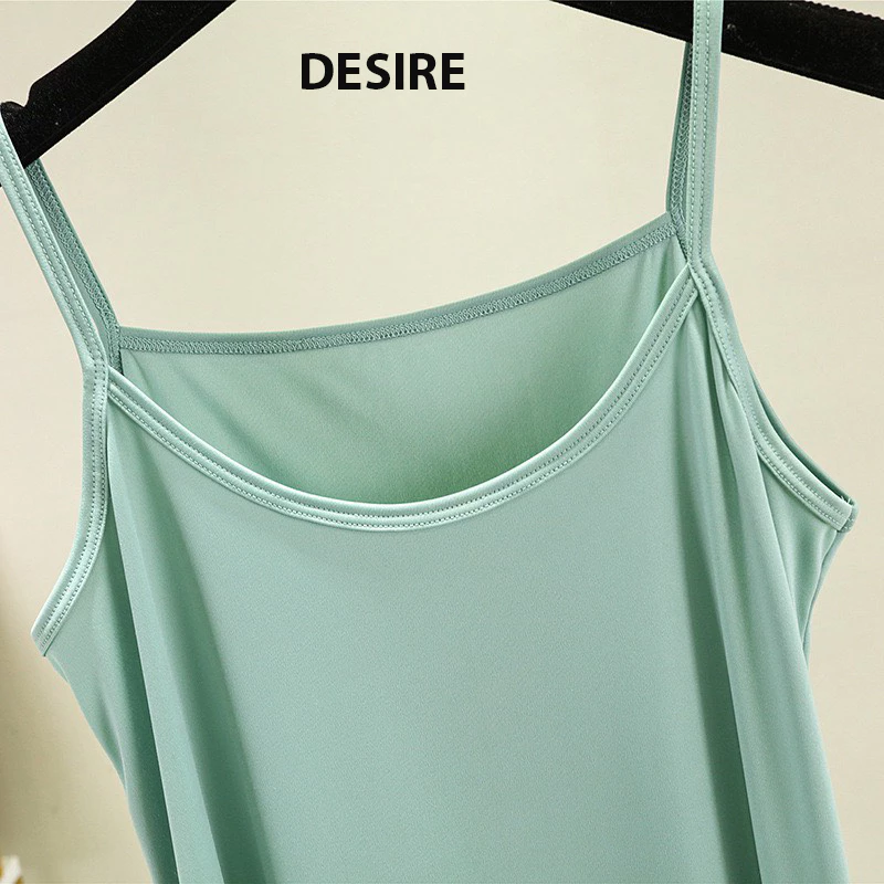 Desire Store, Đầm hai dây thun dáng suông - Váy mặc lót thun cotton polyester dáng suông mịn mát mùa hè VN-020 image 9 of 36