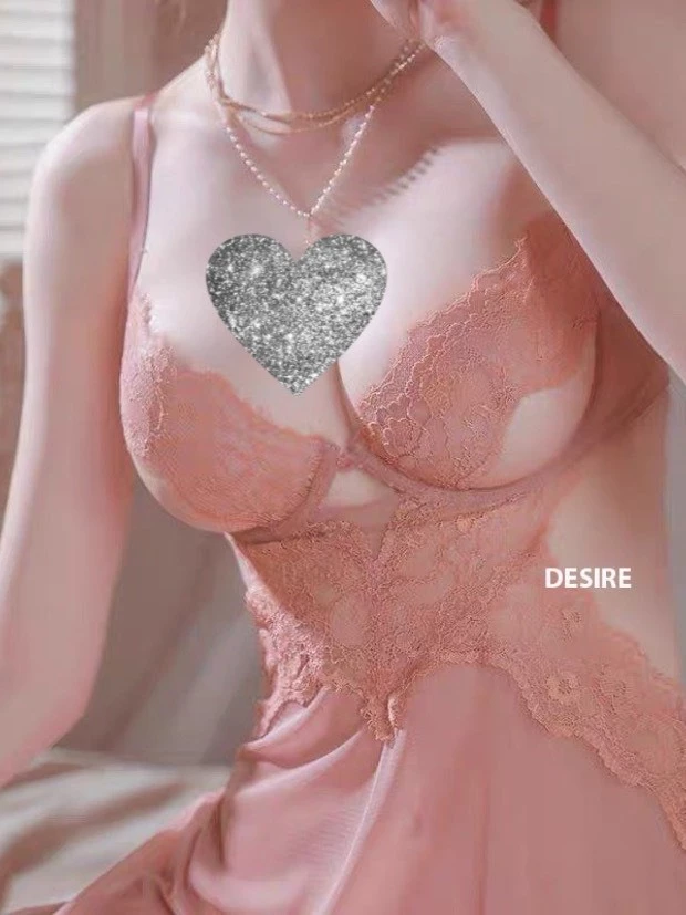 Desire Store, Váy ngủ ren sexy tôn vòng 1 cut out lưng gợi cảm kèm chip DESIRE VN-8633 image 14 of 21