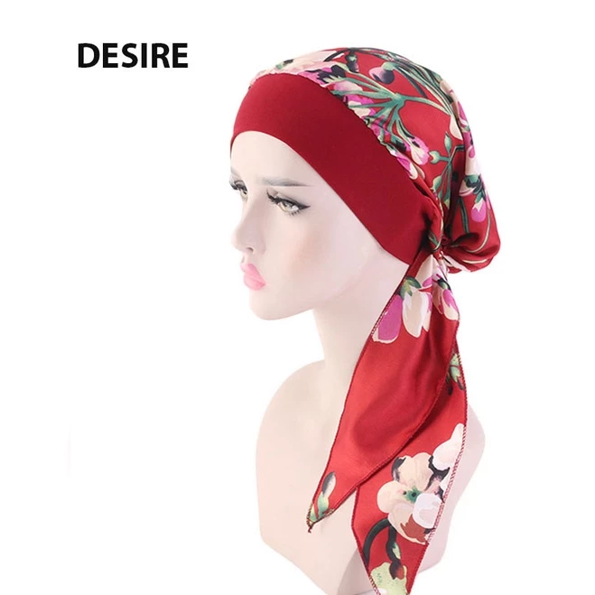 Desire Store, Mũ lụa băng đô trùm tóc bảo vệ khi ngủ tóc thời trang gọn gàng đội skin care tiện lợi, gãy rụng tóc mã MT-002 image 6 of 13