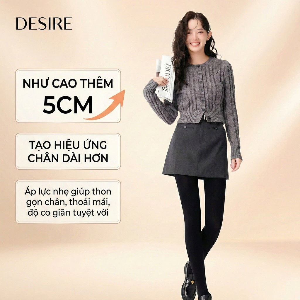 Desire Store, Tất quần loại dày Nâng cấp giữ ấm che khuyết điểm định hình dáng BONAS CHÍNH HÃNG 80D 200D 480D T-015 image 5 of 13