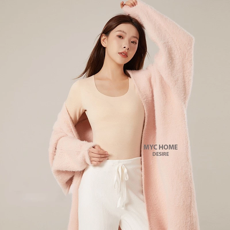 Desire Store, Đồ bộ giữ nhiệt mùa đông siêu nhẹ ấm áp không đường viền MYC HOME chất Nhung lót Len cừu MYC-01 image 4 of 21