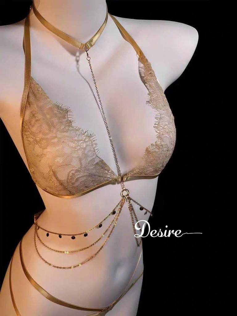 Desire Store, 9484 Bộ Lót Ren Cao Cấp Phối Charm Dây Eo Ôm Dáng Sexy Gợi Cảm DESIRE image 9 of 12