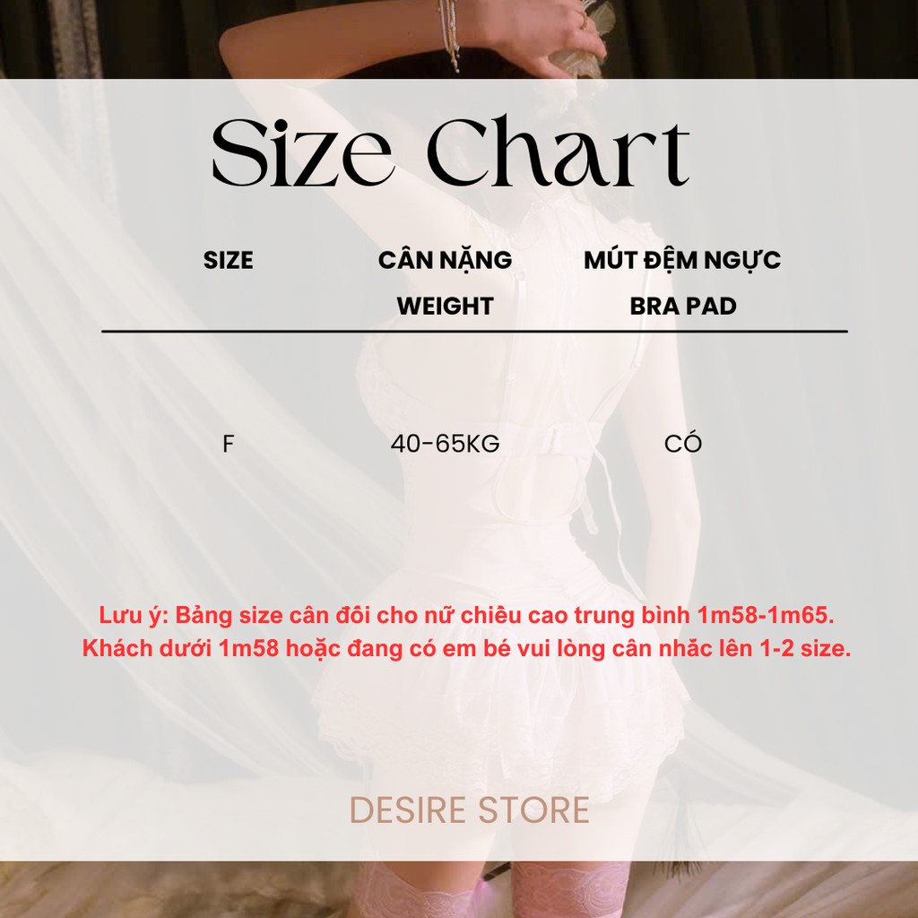 Desire Store, Đầm ngủ Váy ngủ hoa nhí hai dây cúp ngưc kèm chip sexy, gợi cảm DESIRE VN-9960 image 10 of 12