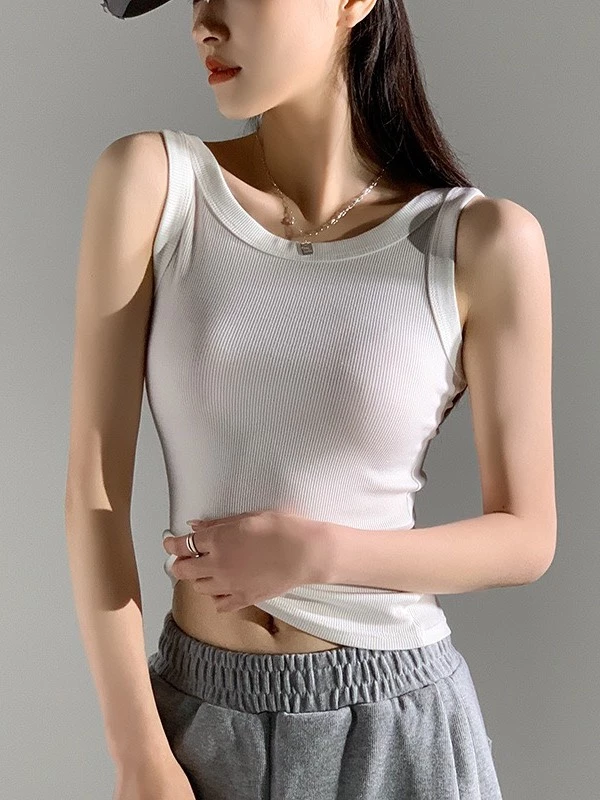Desire Store, Áo ba lỗ dáng ôm chất thun tăm mềm dày dặn phong cách năng động DESIRE H523 image 4 of 21