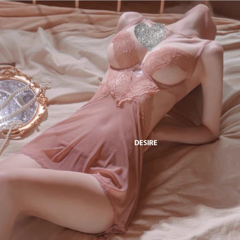 Desire Store, Váy ngủ ren sexy tôn vòng 1 cut out lưng gợi cảm kèm chip DESIRE VN-8633 image 9 of 21