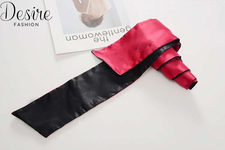 Desire Store, Bịt mắt ngủ lụa hai mặt đỏ đen Sexy Cosplay – Dải lụa bịt mắt gợi cảm DESIRE BM-002 image 6 of 7