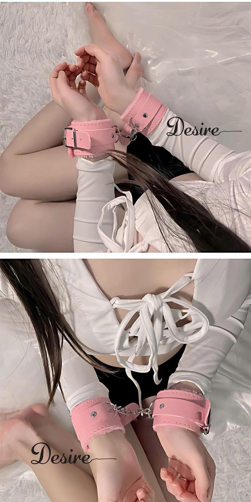 Desire Store, 3080 Vòng Tay Còng Số 8 Bằng Da Cao Cấp Lót Bông Mềm Mại - BDSM - Phụ Kiện Cosplay Đồ Ngủ Quyến Rũ DESIRE image 4 of 11