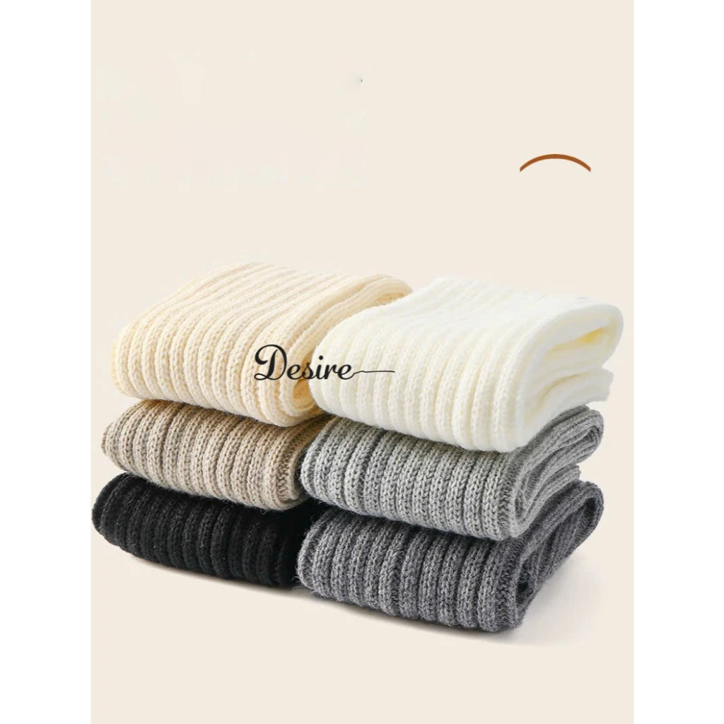 Desire Store, Tất ống chân len chính hãng BONAS chất dệt kim dày dặn giữ ấm chân mùa đông phong cách y2k Lolita Nhật Bản MW-1896 image 2 of 12