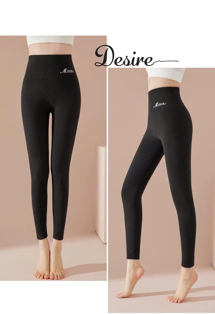 Desire Store, Quần legging M ENAIC lưng cao lót lông cừu nhung mịn giữ nhiệt mùa đông ấm áp định hình dáng QGN-9105014 image 7 of 13