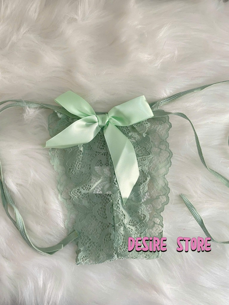 Desire Store, Quần lót ren lọt cột dây phối nơ sau siêu gợi cảm QLN-2119 image 4 of 5