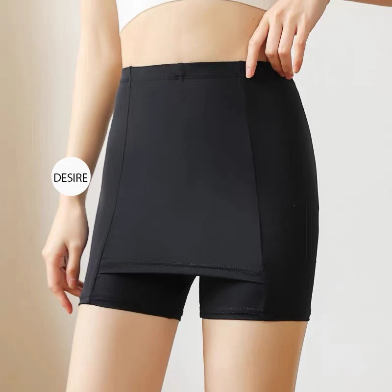 Desire Store, Quần Đùi Mặc Váy Vạt Chống lộ Su lạnh Có đường viền 30cm Thoáng Mát Cạp Cao Quần bảo hộ QL-025 image 2 of 17