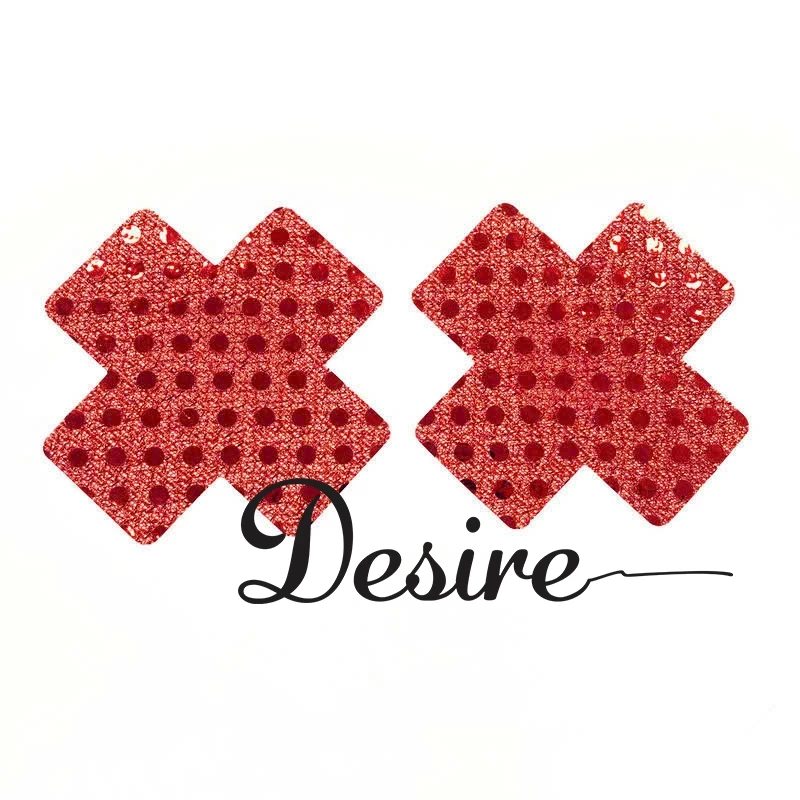 Desire Store, Miếng dán nhũ hoa Cosplay DT-002 - 1 cặp màu đỏ image 4 of 5
