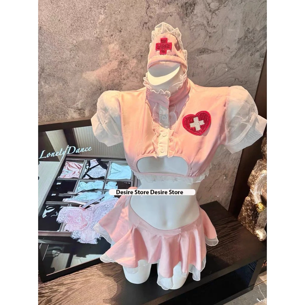 Desire Store, Bộ đồ ngủ Cosplay y tá HÀNG LOẠI 1 đầy đủ phụ kiện sexy gợi cảm DESIRE VN-8469 image 6 of 11