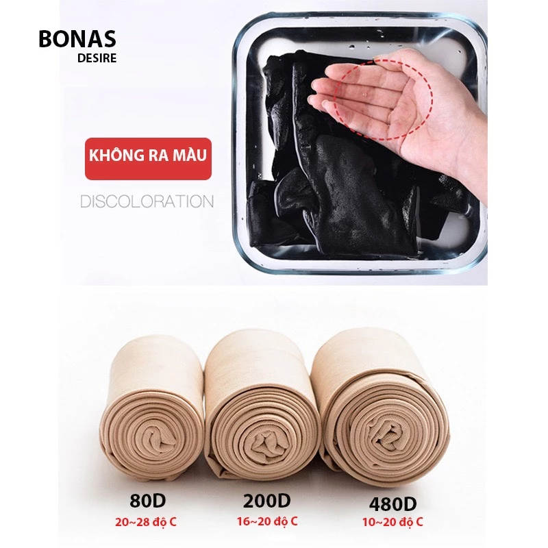 Desire Store, Quần Tất BONAS Chính Hãng 80D 200D 480D - Che Khuyết Điểm, Giữ Ấm, Chống Xước, Chống Tĩnh Điện T-013 image 8 of 22