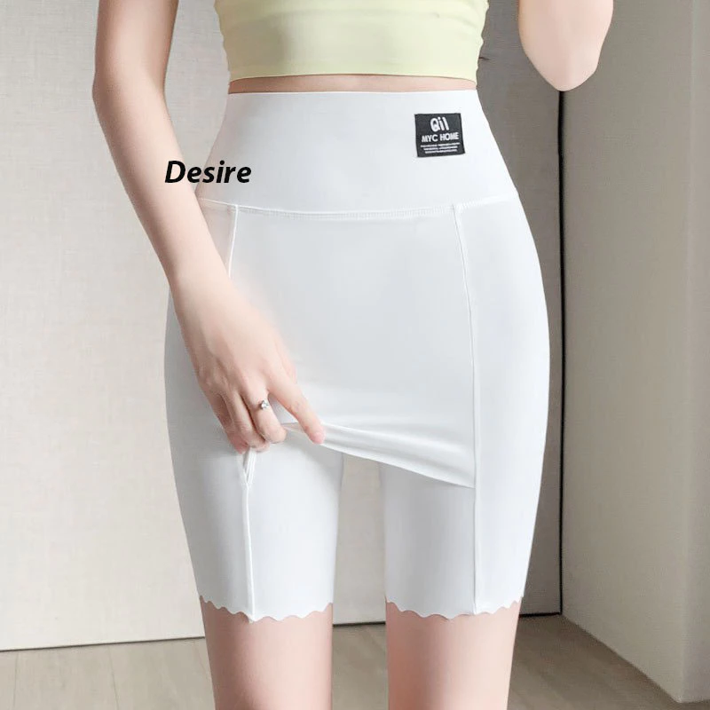 Desire Store, Quần Đùi Mặc Váy bảo hộ MYC HOME Chính hãng Vạt Chống lộ SU LỤA Không đường viền 40cm Cạp Cao Quần lót bảo hộ QL-023 - Trắng, M (40-50kg) image 10 of 12