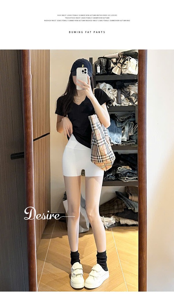 Desire Store, Quần đùi mặc váy hãng MYC OF LOVE cạp cao chất liệu su lạnh ôm body chống lộ DESIRE QL-3086 image 8 of 14