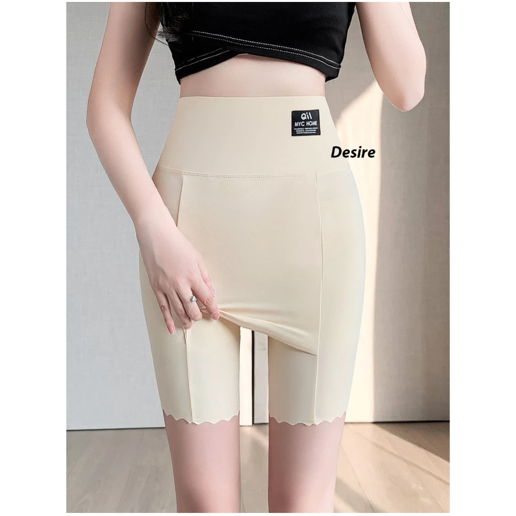 Desire Store, Quần Đùi Mặc Váy bảo hộ MYC HOME Chính hãng Vạt Chống lộ SU LỤA Không đường viền 40cm Cạp Cao Quần lót bảo hộ QL-023 - Nude, XL (58-65kg) image 9 of 12