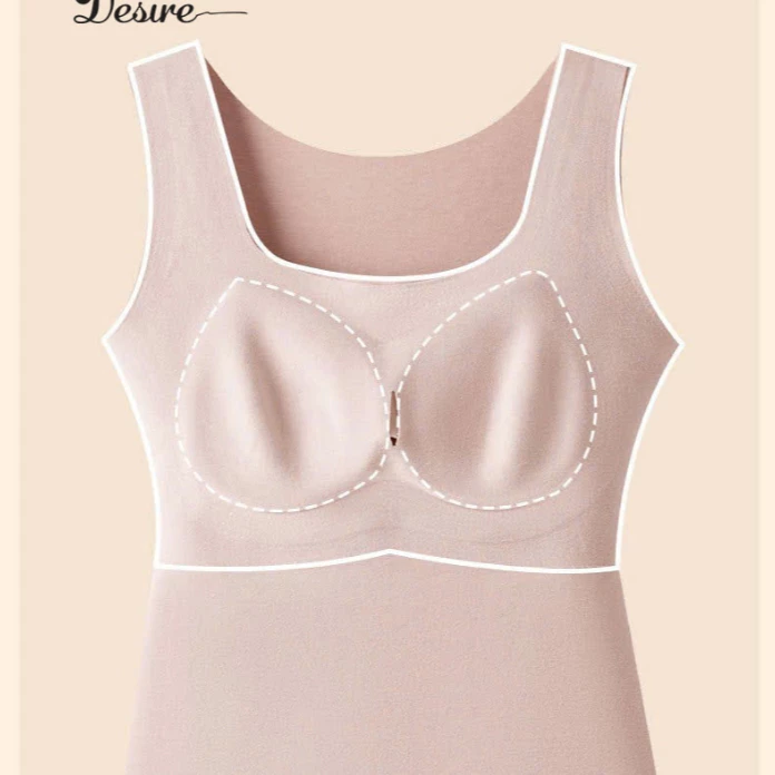 Desire Store, Áo ba lỗ giữ nhiệt có mút ngực Nhung Lyocell ôm body không đường viền siêu nhẹ DESIRE TS-801 image 6 of 11