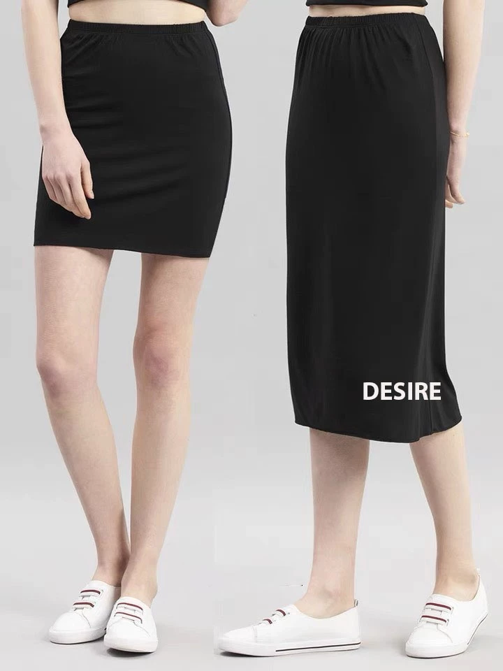 Desire Store, Chân váy lót dáng ôm Thun Modal (Gỗ sồi) co dãn mát mịn Chân váy mặc lót trong VNN-0098 image 18 of 24