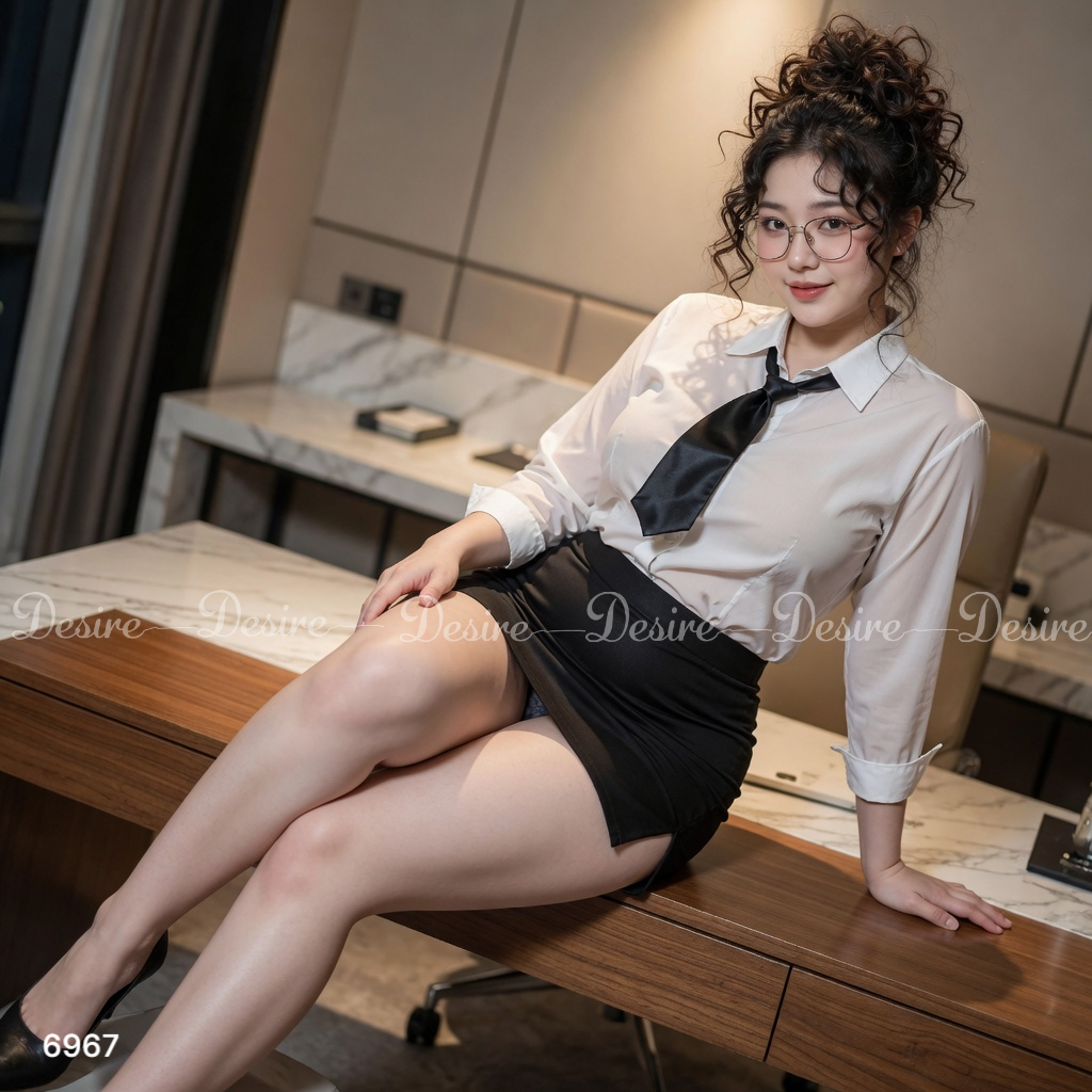Desire Store, Bộ đồ ngủ hoá trang cosplay CÔ THƯ KÝ (có bigsize)  hàng chính hãng GUIRUO QC loại 1 DESIRE  - 6967 (SECRETARY Cosplay Lingerie/Sleepwear (Available in Plus Sizes)  – DESIRE - 6967) image 10 of 16