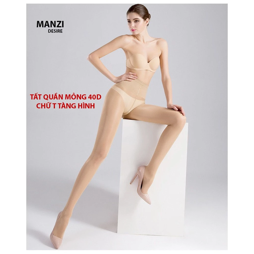 Desire Store, Tất quần Manzi 40D  hàng chính hãng Manzi đáy chữ T tàng hình MZ-6091 image 8 of 12