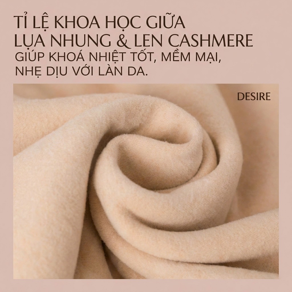 Desire Store, Bộ Giữ Nhiệt Nữ Cổ Cao Dày Ấm Áp Vải Nhung Lót Len Cashmere AGN-003 image 3 of 16