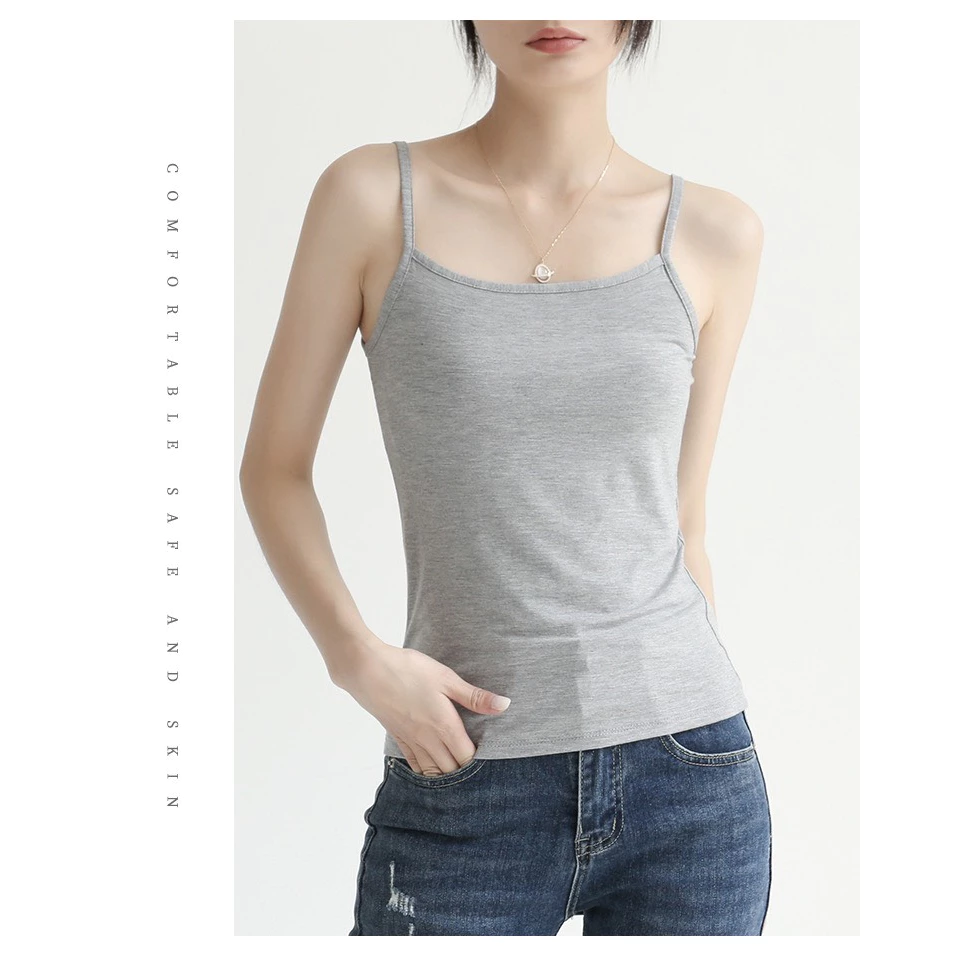 Desire Store, Áo Ba Lỗ Sát Nách Thun Modal (Gỗ sồi) mát mịn phong cách năng động ANN-060 - Xám hai dây, XL image 14 of 17