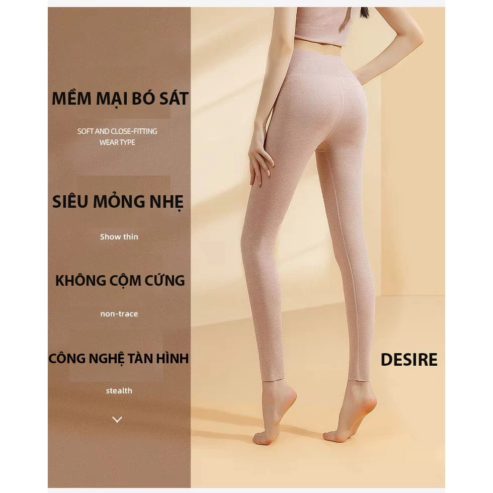 Desire Store, Quần dài giữ nhiệt Nhung lót sợi nhiệt Derong mềm siêu nhẹ mùa đông ấm áp Quần dài lót trong giữ nhiệt QGN-9093 image 4 of 17