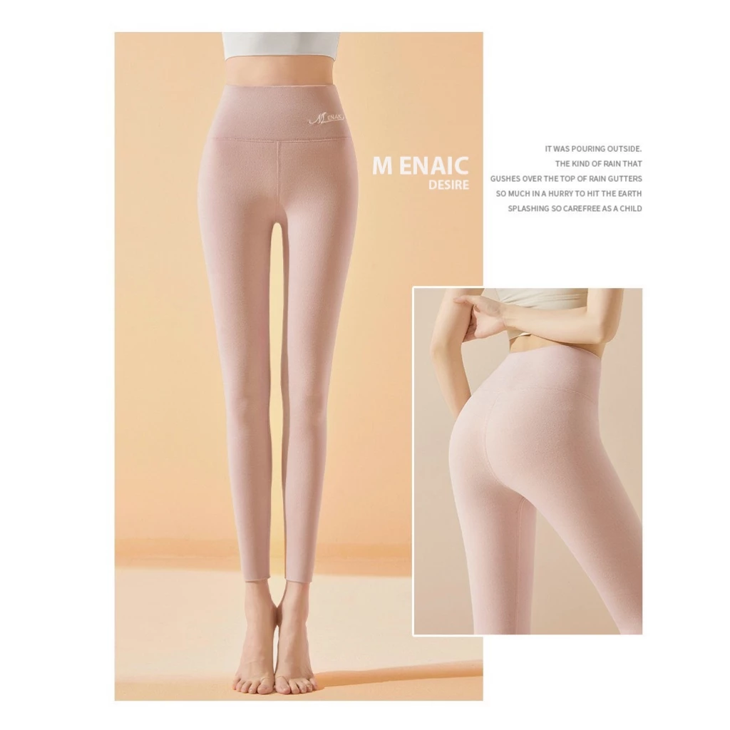 Desire Store, Quần legging M ENAIC lưng cao lót lông cừu nhung mịn giữ nhiệt mùa đông ấm áp định hình dáng QGN-9105014 image 4 of 20