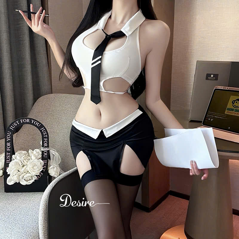 Desire Store, Bộ váy ngủ Cosplay Cô Thư Kí phong cách gợi cảm sexy DESIRE STORE VN-1269 image 4 of 9