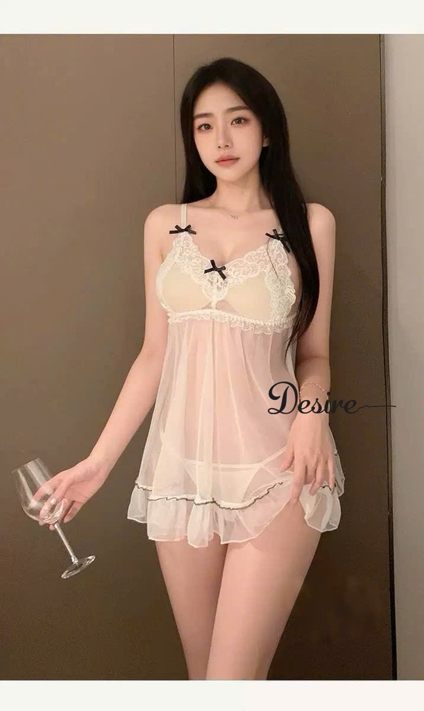 Desire Store, Váy ngủ ren xuyên thấu sexy kèm quần chip DESIRE VN-7883 image 7 of 11