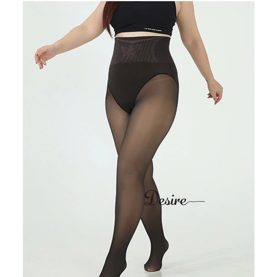Desire Store, Quần Tất Nữ BIGSIZE (65-90KG) Dày Đen lót màu da 80D thon gọn chân phong cách trẻ trung DS7053 image 9 of 10