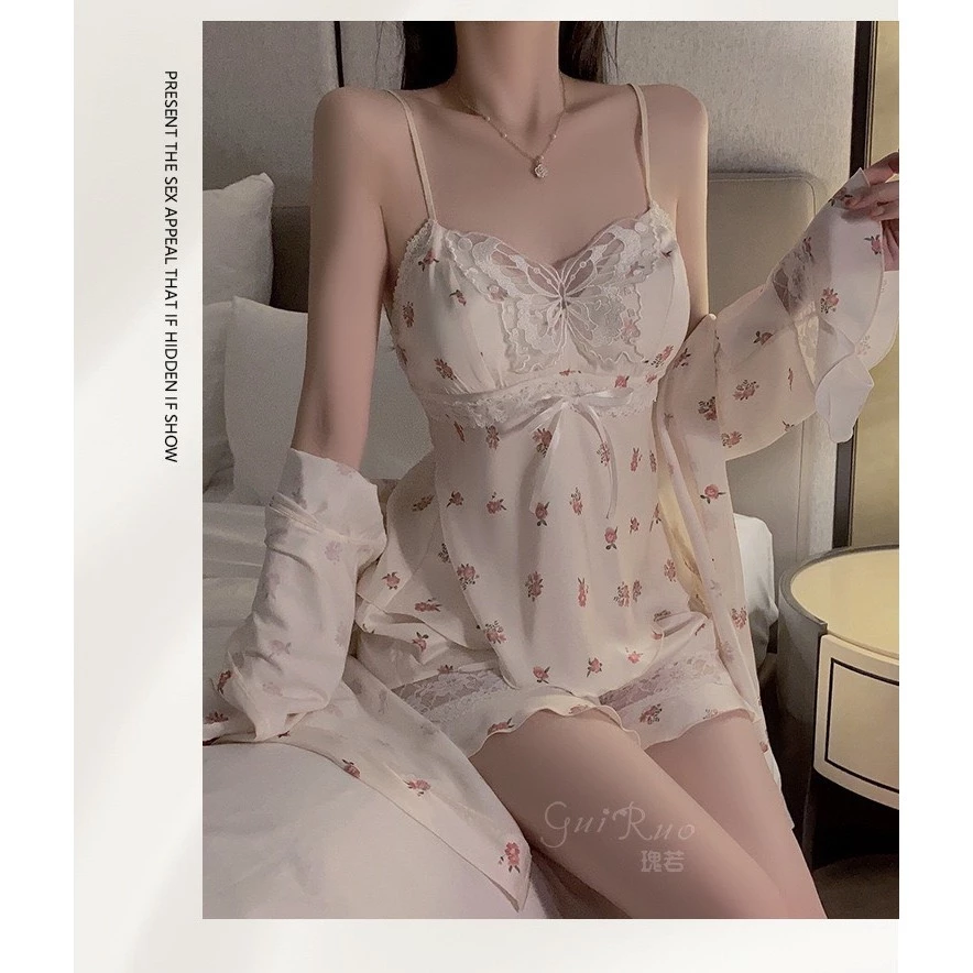 Desire Store, Đồ bộ hai dây quần dài chất lụa mềm hàng loại 1 DESIRE VN-4246 image 3 of 9