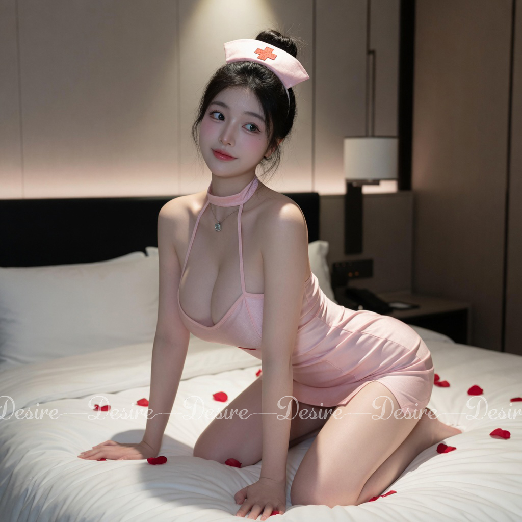 Desire Store, Bộ đồ ngủ Cosplay y tá đầy đủ phụ kiện sexy gợi cảm DESIRE VN-8808 image 14 of 19