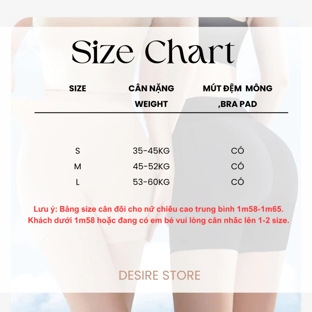 Desire Store, Quần đùi độn mông hách dáng dày 1.8cm chất su lụa lạnh không đường may DESIRE QL-3089 image 9 of 11