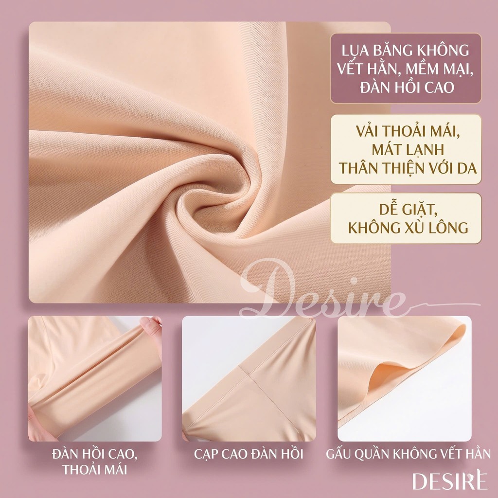 Desire Store, Quần đùi mặc váy chất su lụa lạnh không đường viền chính hãng MYC HOME QL-021 image 5 of 18