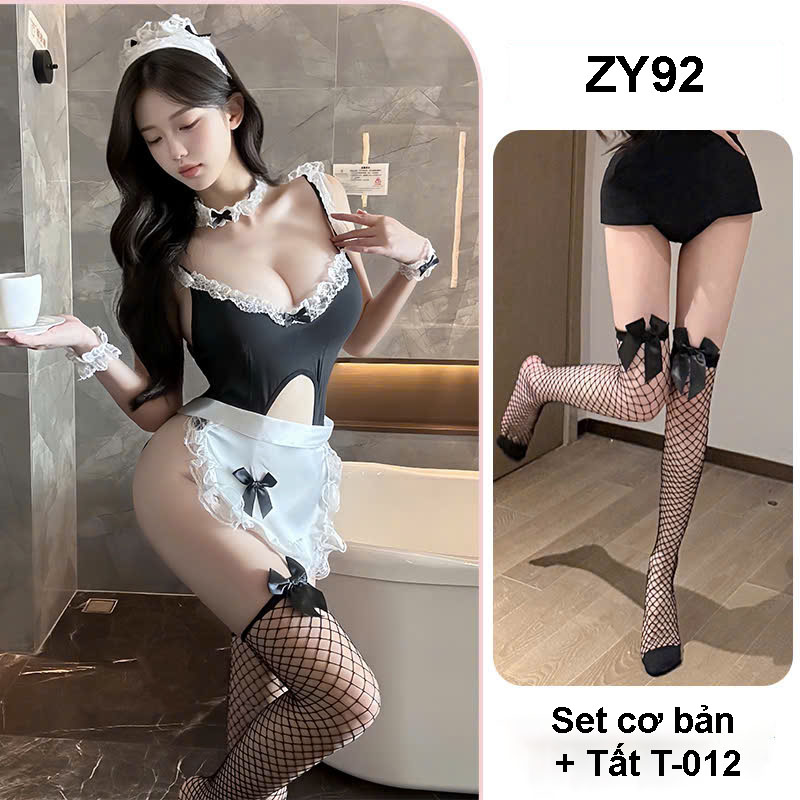 Desire Store, Váy ngủ Cosplay CÔ HẦU GÁI đầy đủ phụ kiện DESIRE ZY92-1 - Set cơ bản+Tất t-012 image 9 of 9