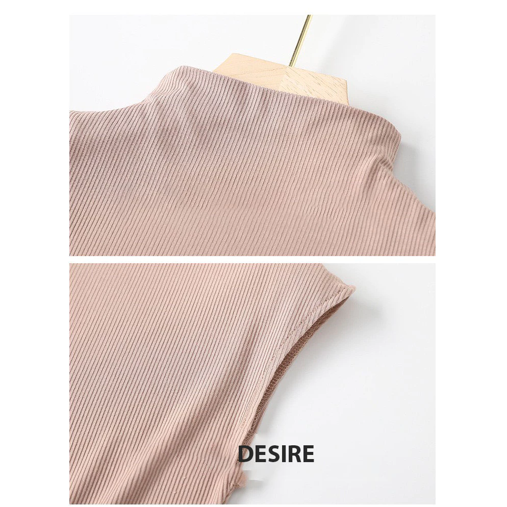 Desire Store, Áo thun cổ lọ ngắn tay thun Modal gân mềm DESIRE A112 image 9 of 14