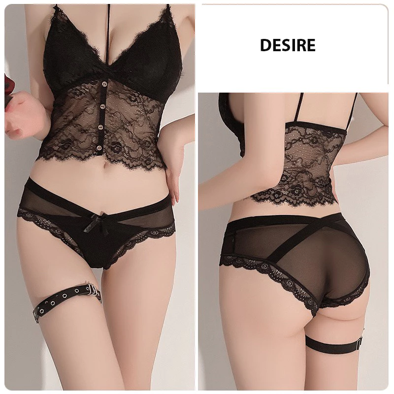 Desire Store, Quần lót lưới cạp chéo gợi cảm cao cấp QLN-1179 - Đen, 10 quần image 9 of 12