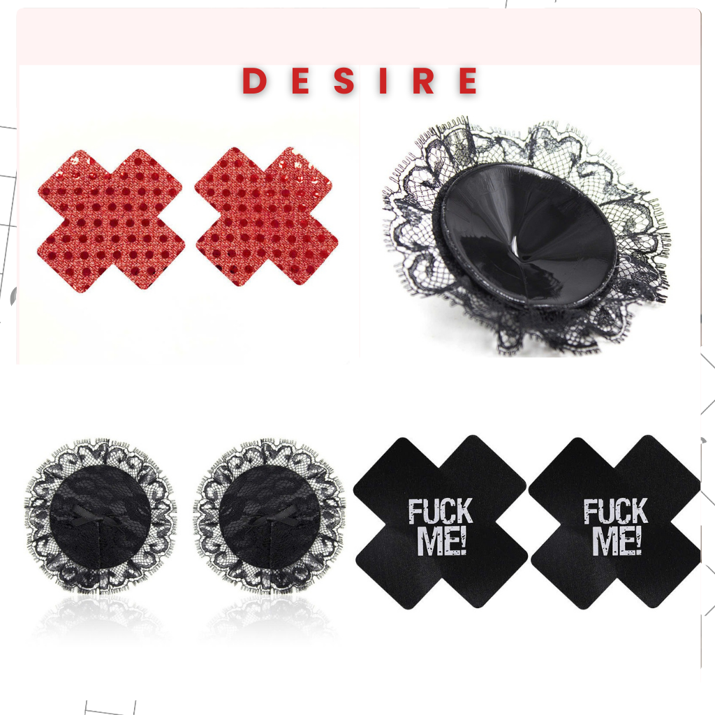 Desire Store, Miếng dán nhũ hoa phong cách Cosplay gợi cảm sexy DESIRE DT-003 image 1 of 11