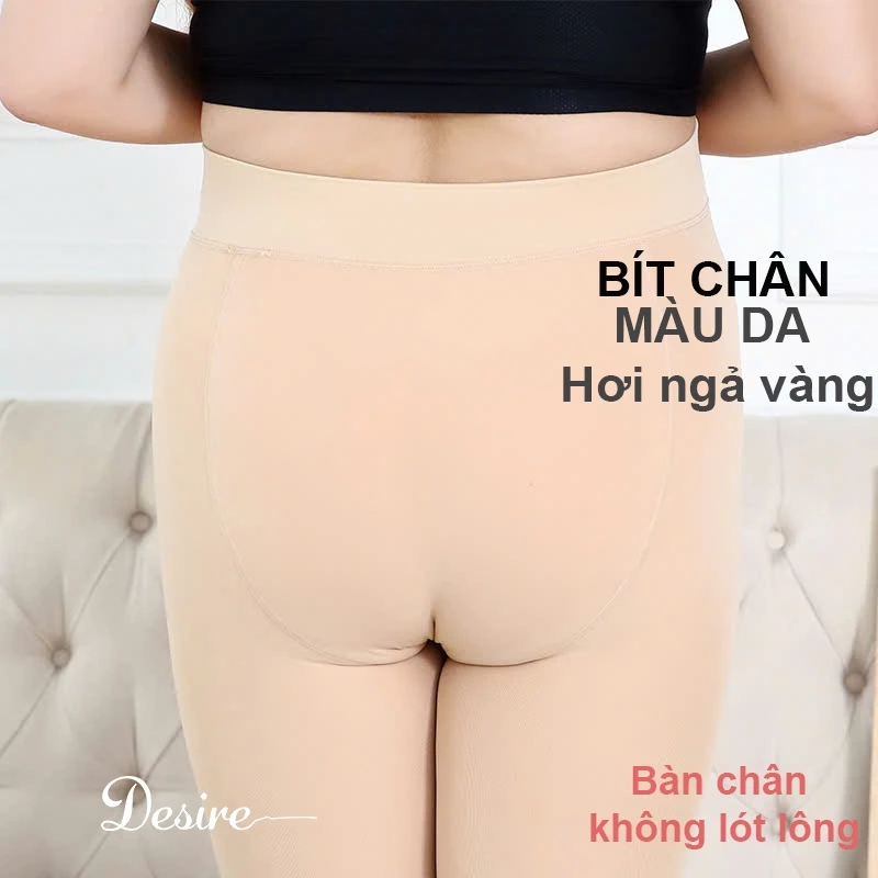 Desire Store, Quần Tất Nữ Lót Lông BIGSIZE (80-100kg) Siêu Co Giãn Mềm Mại Ấm Áp DS606 - Phù Hợp Mùa Đông - Da bít chân 200g image 10 of 11