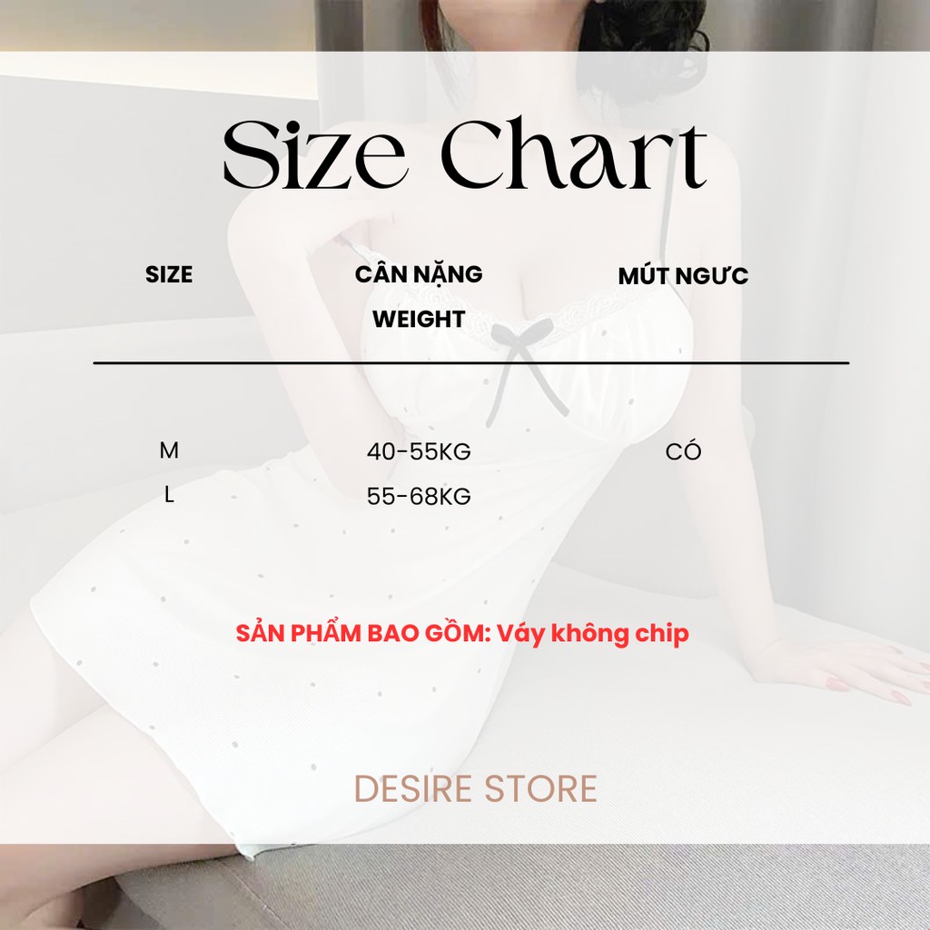 Desire Store, Váy Thun Hai Dây Có Sẵn Mút Ngực Tôn Dáng - Đầm Ngủ Sexy Mặc Nhà DESIRE A05 image 10 of 13